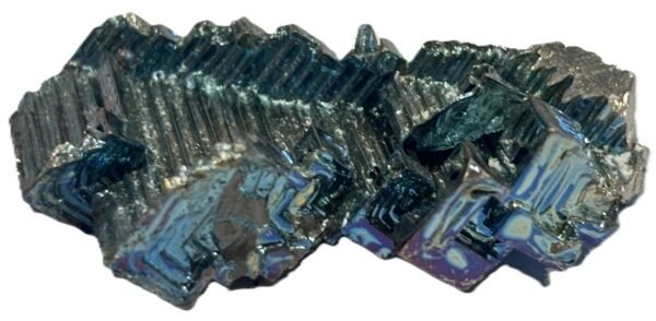 Blue bizmuth 3 3 sians emporium Blue bismuth hopper crystal specimen